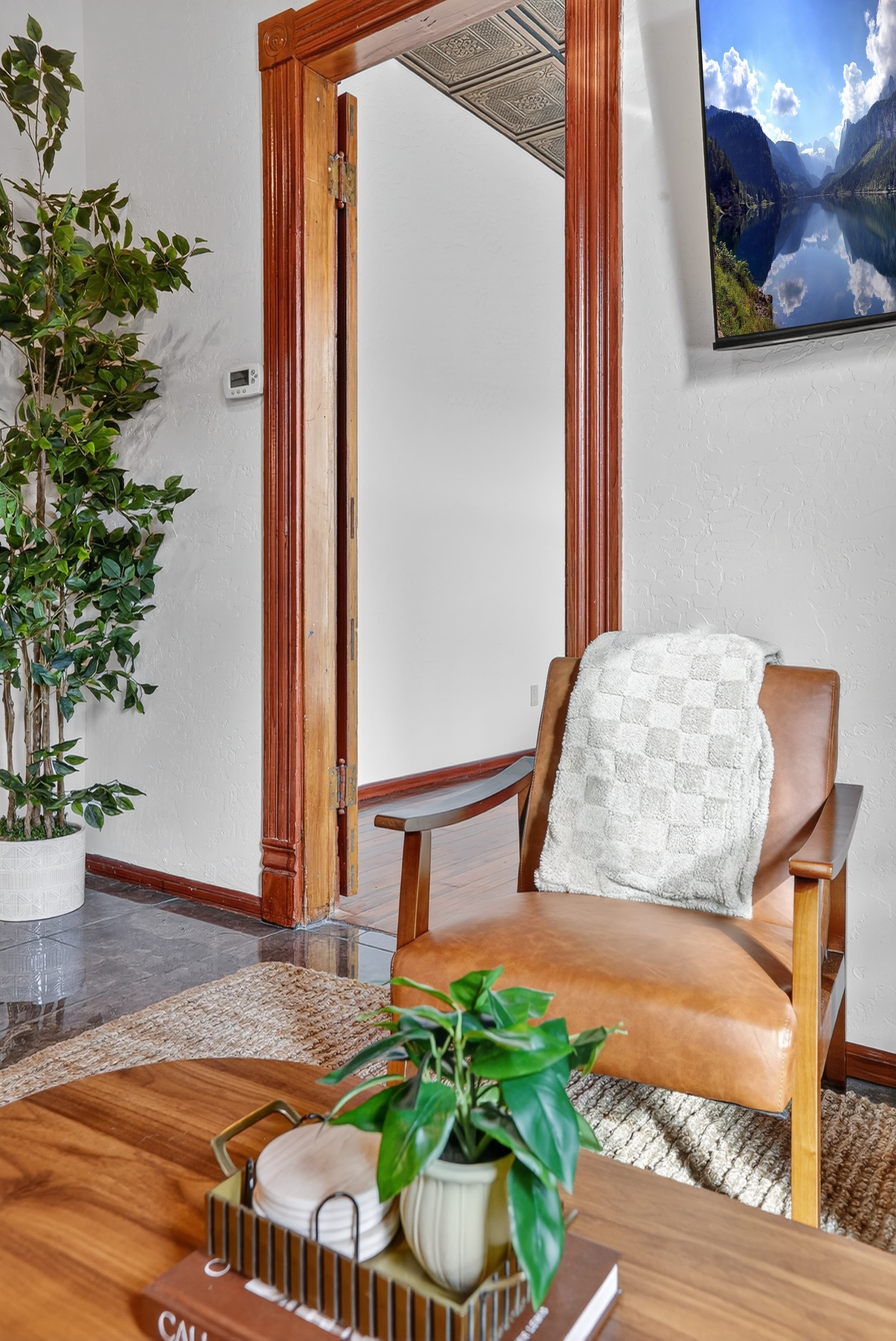 Historic architectural detail at The Cory Block Apartments